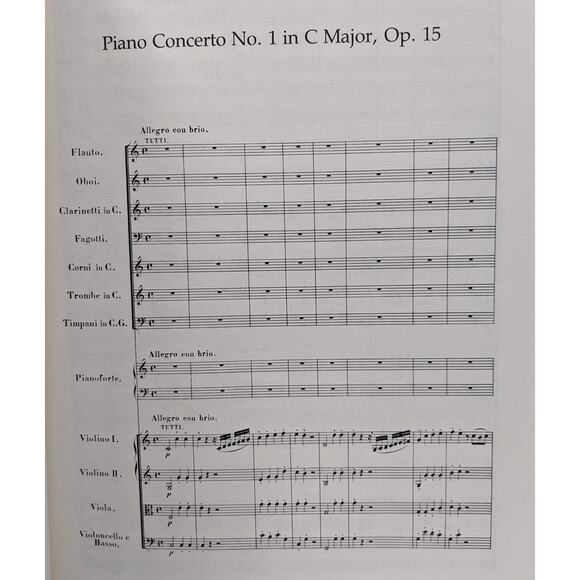 Beethoven Complete Piano Concertos in Full Score Dover Books 376 Pages Large Fmt - Picture 5 of 8